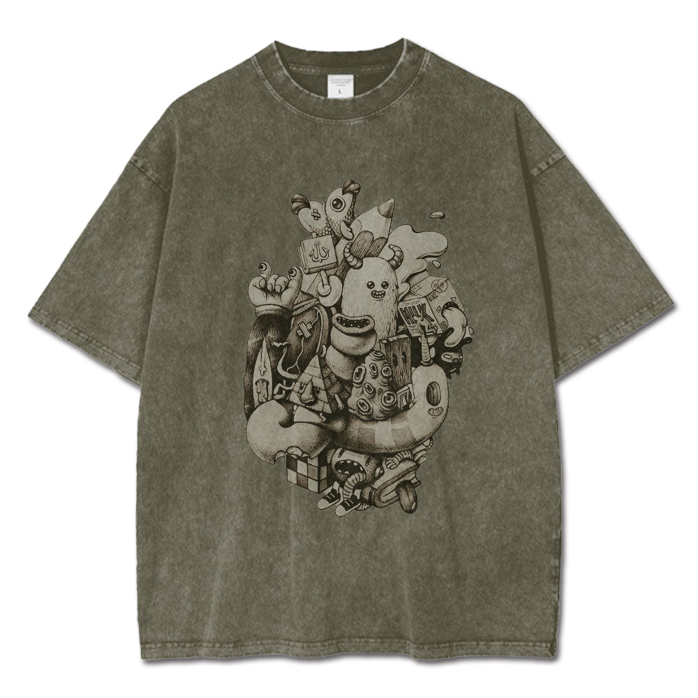 Ink Doodles T-Shirt-uzzycraft