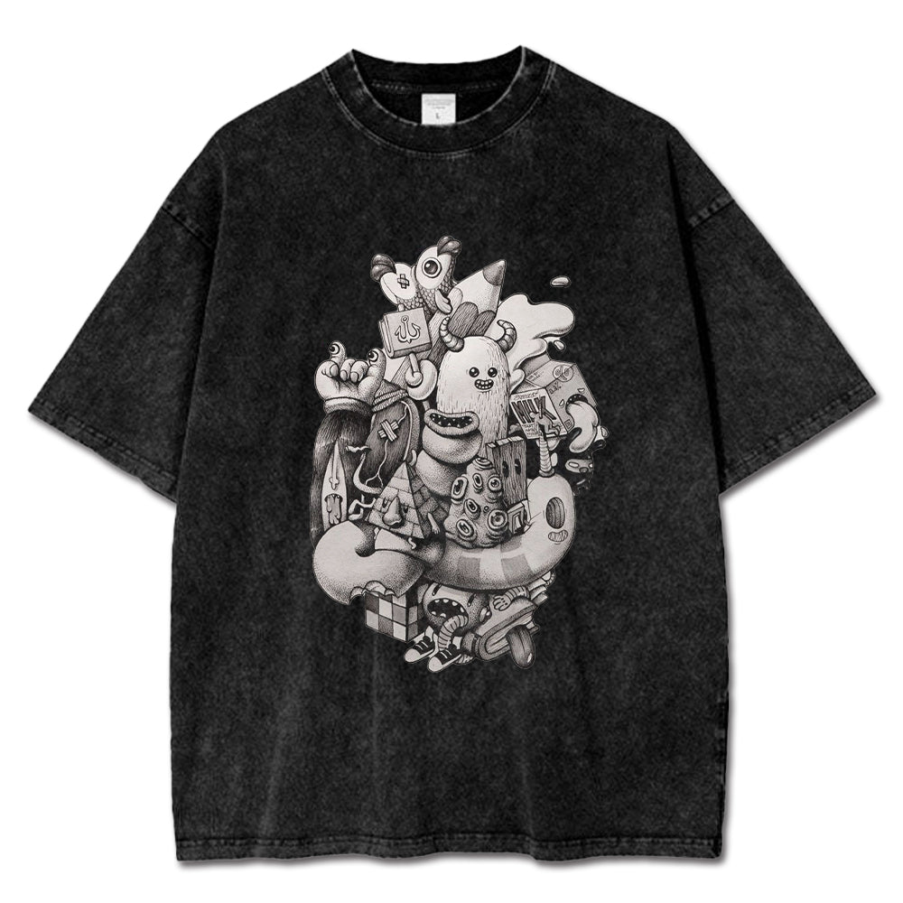 Ink Doodles T-Shirt-uzzycraft
