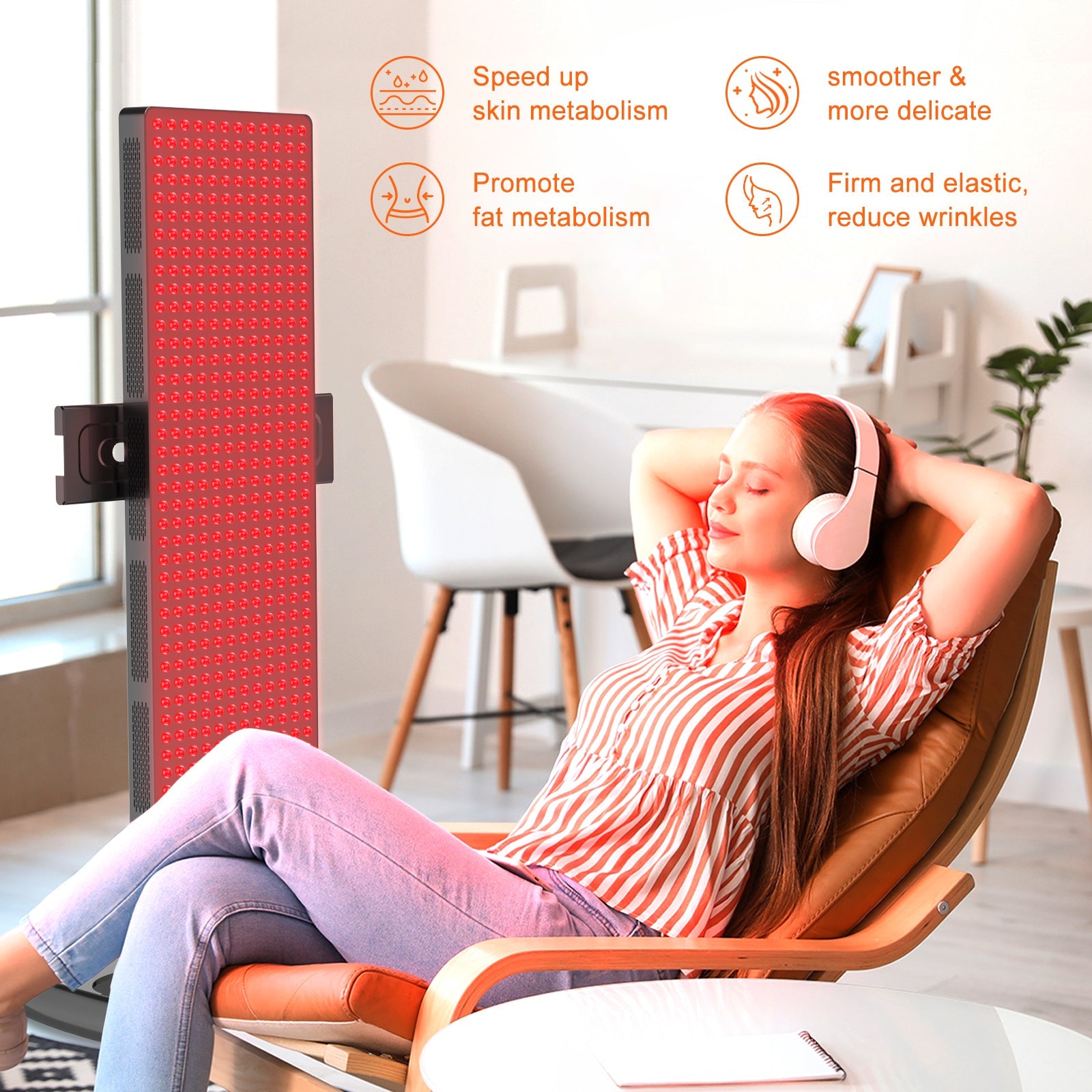 Remote Control Series Professional Red Light Therapy Device with Stand