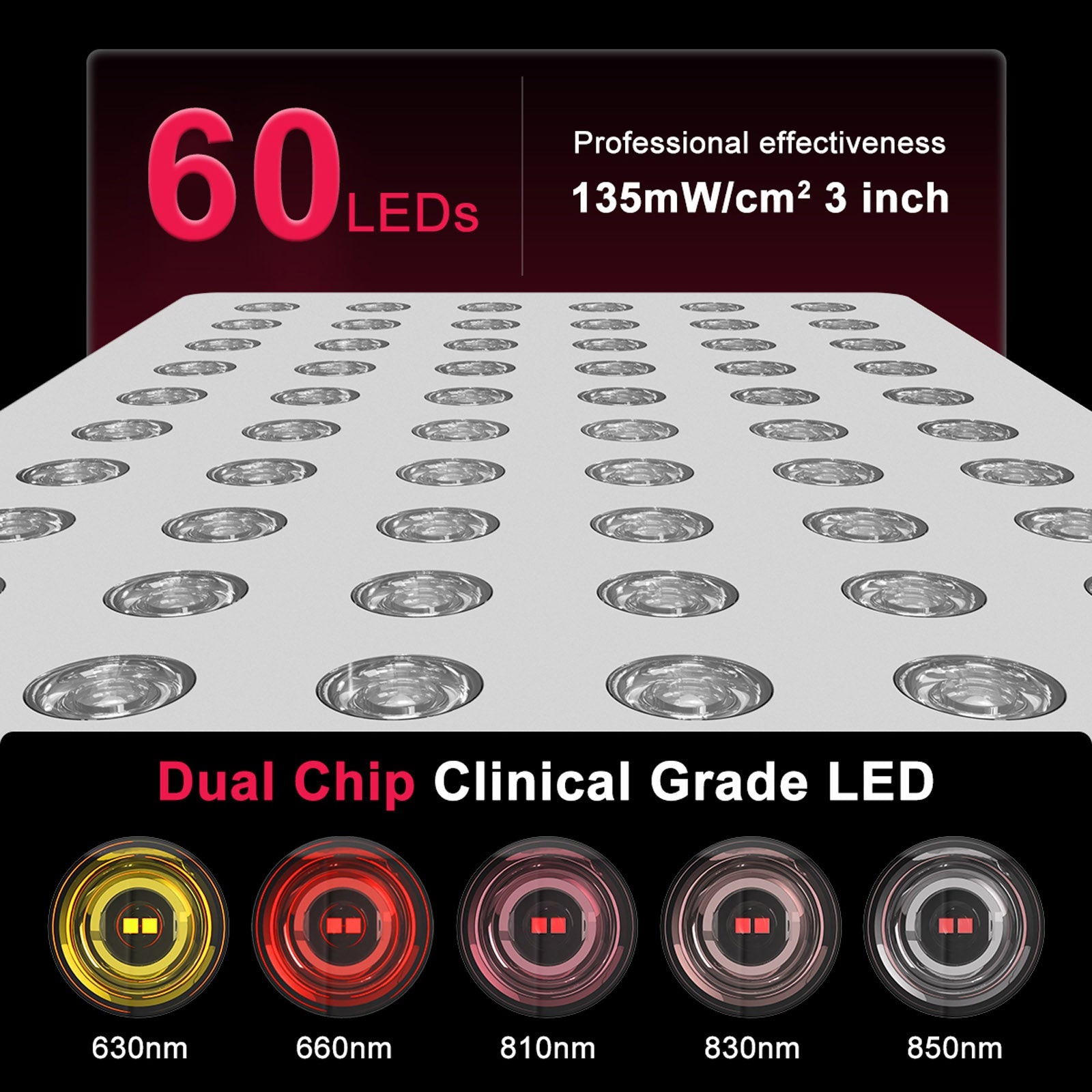 Red Light Therapy Device - BO-300 -5 Wavelengths(630nm/660nm/810nm/830nm/850nm)