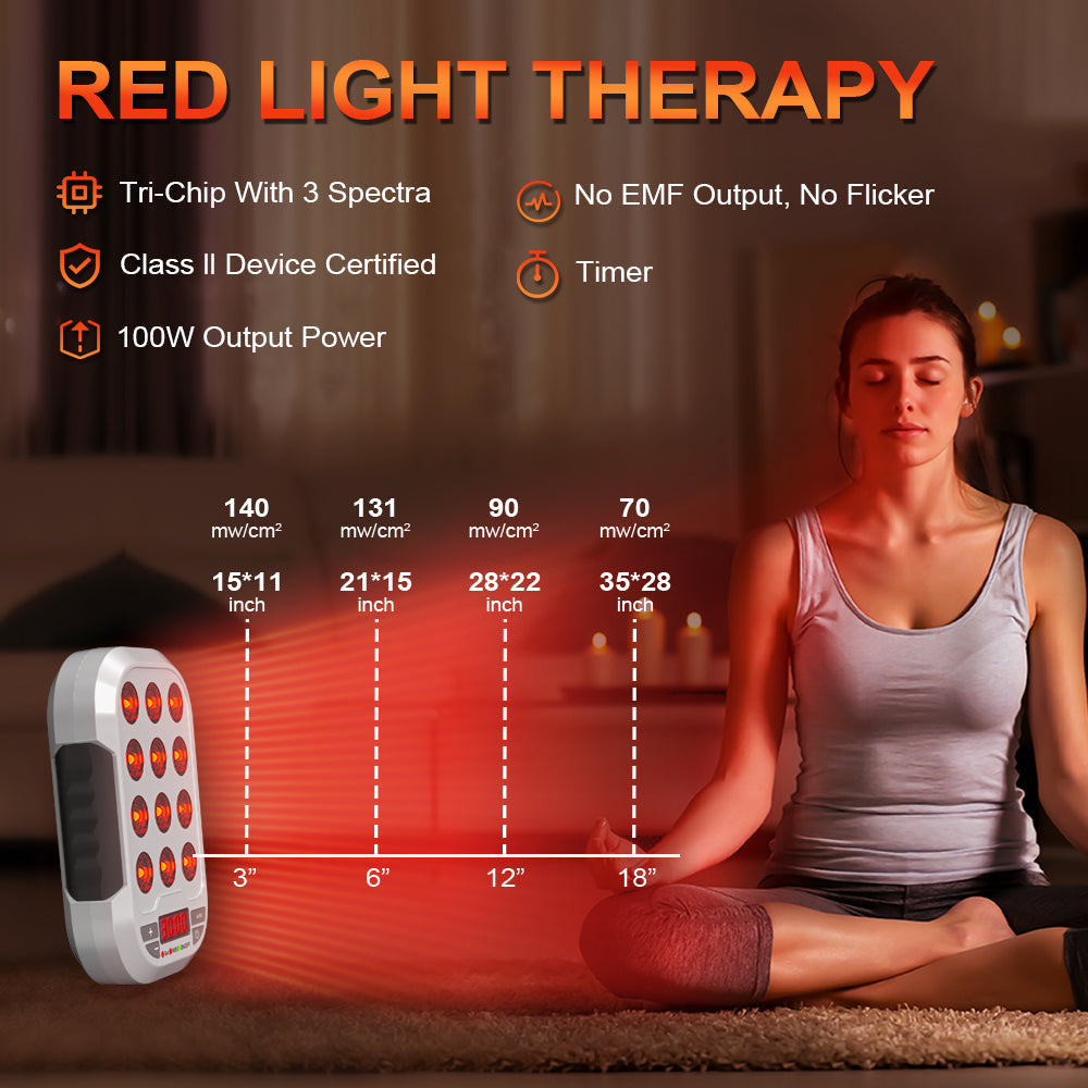 Portable Red Light Therapy- BO-60/3 Wavelengths(660/850/1060nm)