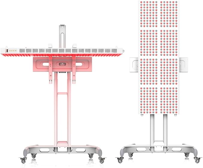 Red Light Therapy Stand for Full-Body Panel (White)