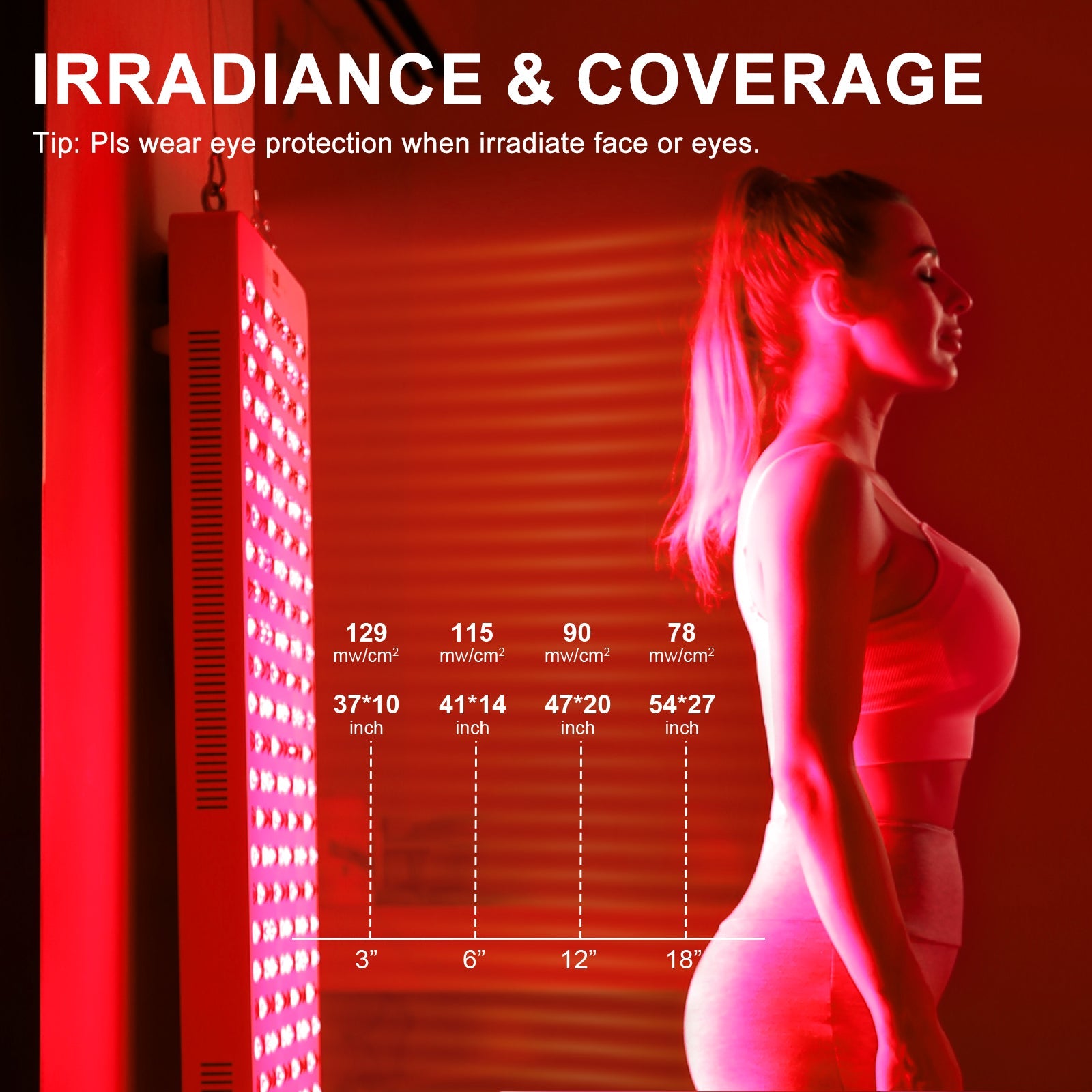 Moving Pro Series Professional Red Light Therapy Device with Stand
