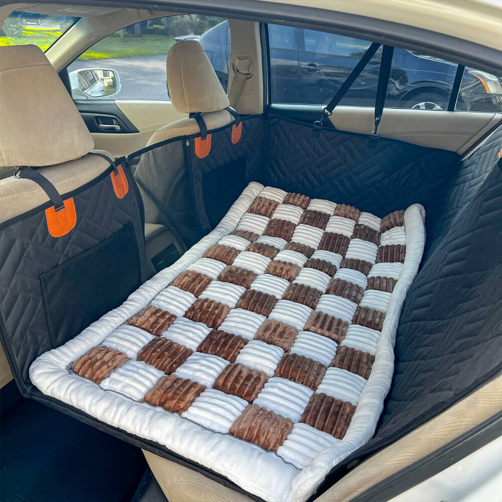 Hard Bottom Dog Car Seat Protector + (FREE Dog Bed)
