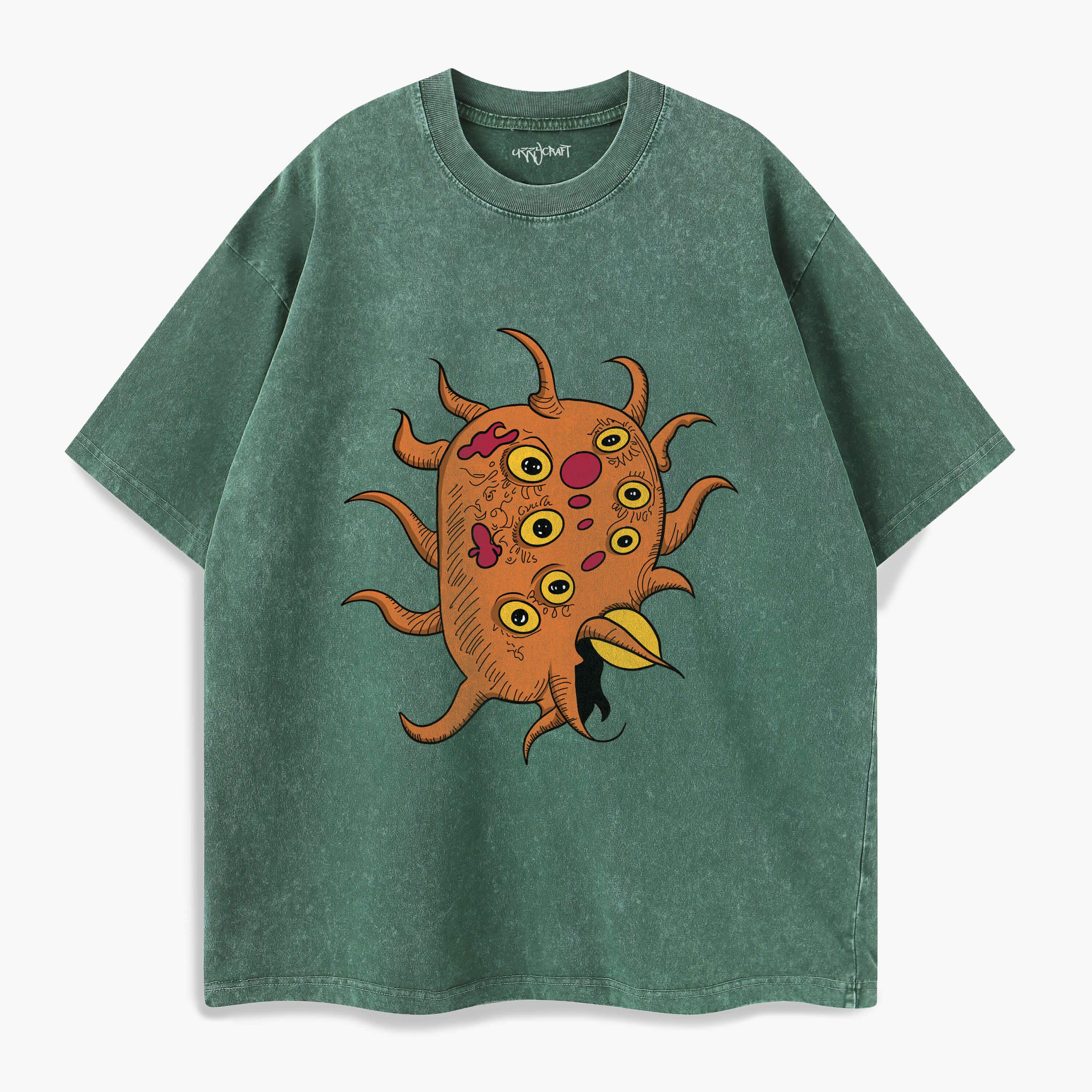 Many-eyed monster Washed T-Shirt