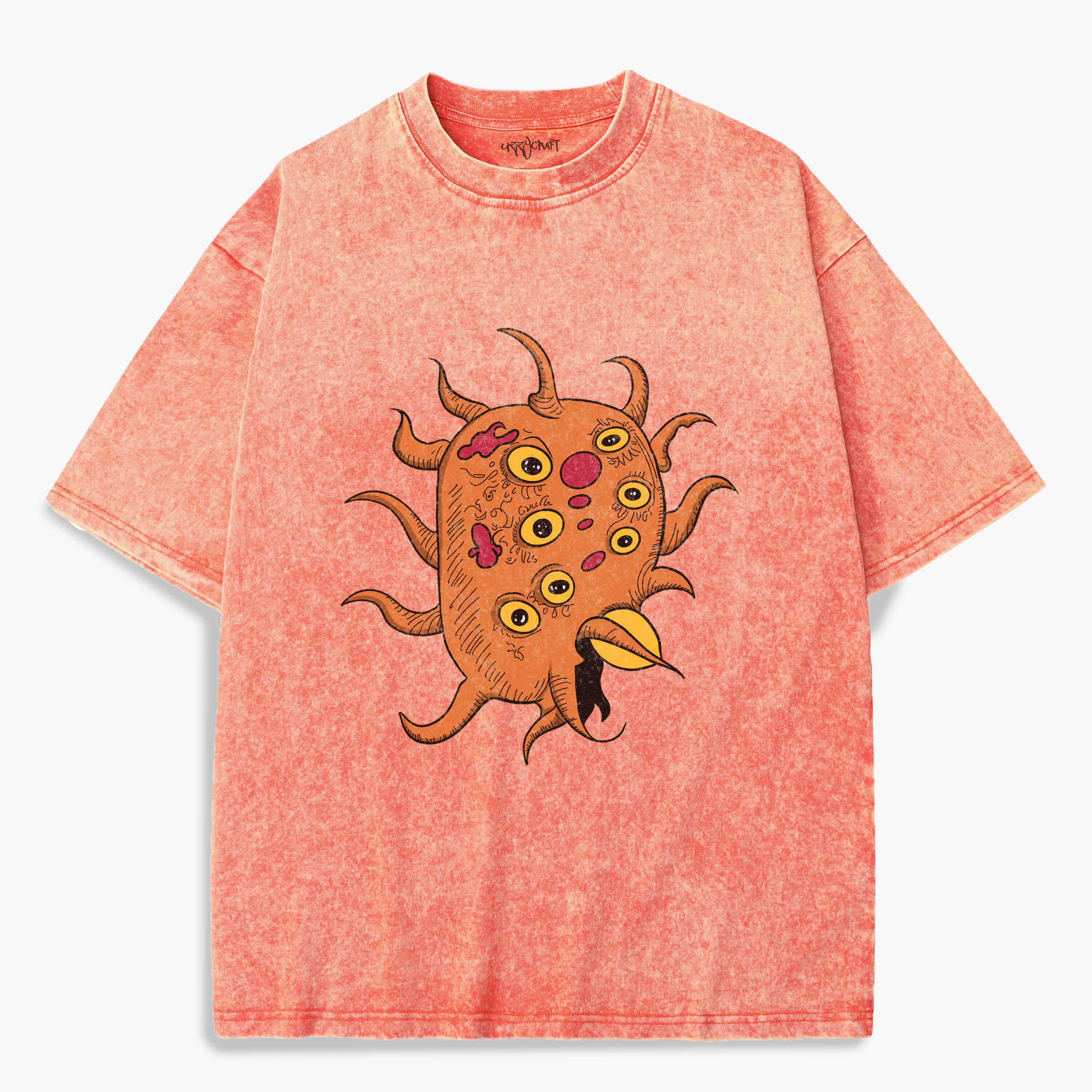 Many-eyed monster Washed T-Shirt