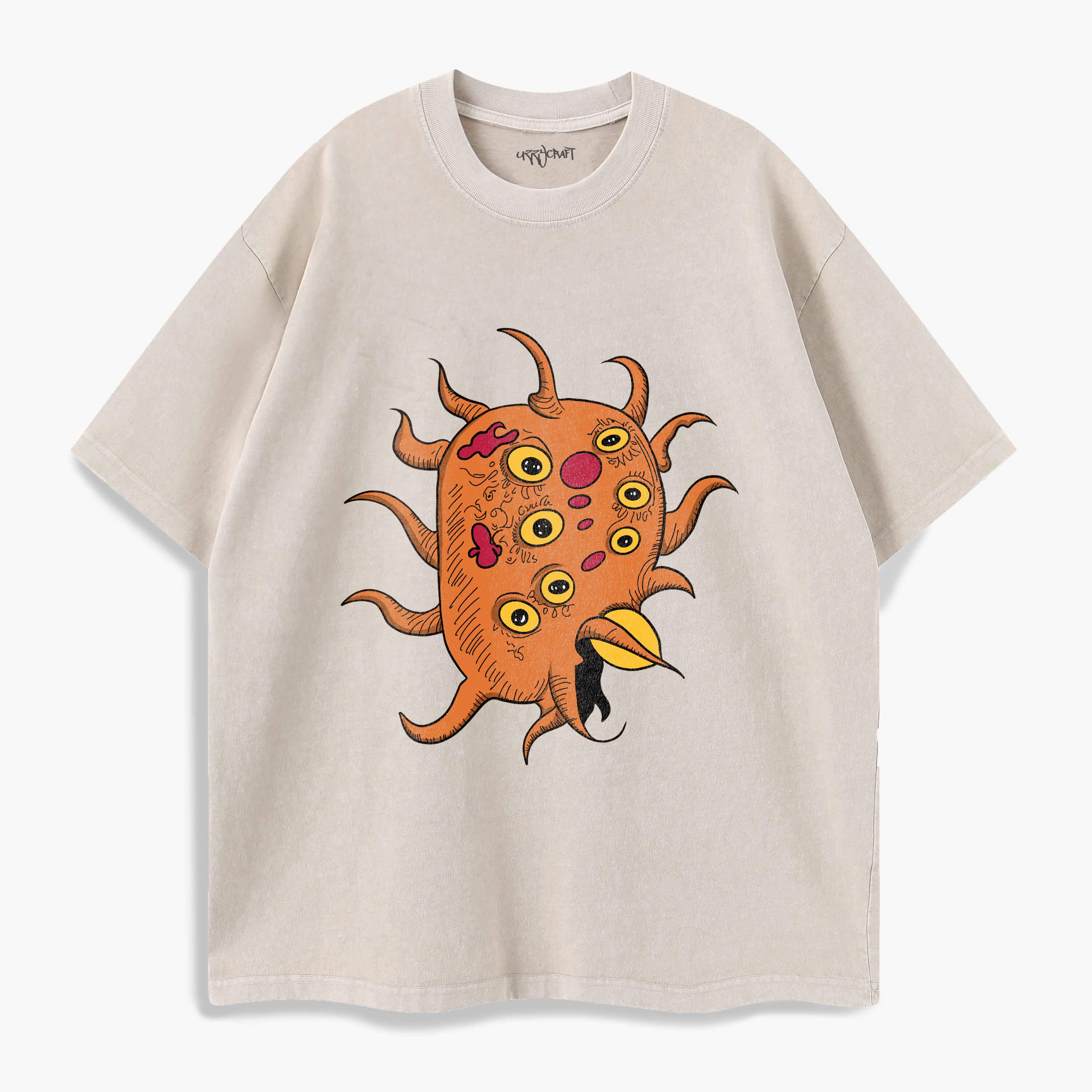 Many-eyed monster Washed T-Shirt