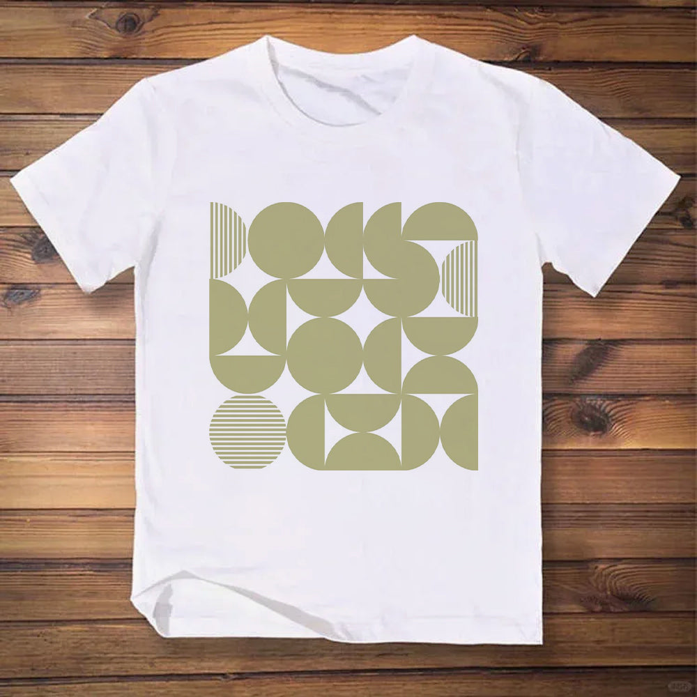 Geometric Pattern T-Shirt-uzzycraft