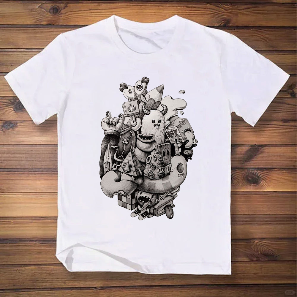 Pencil Ink Doodles Classic T-Shirt