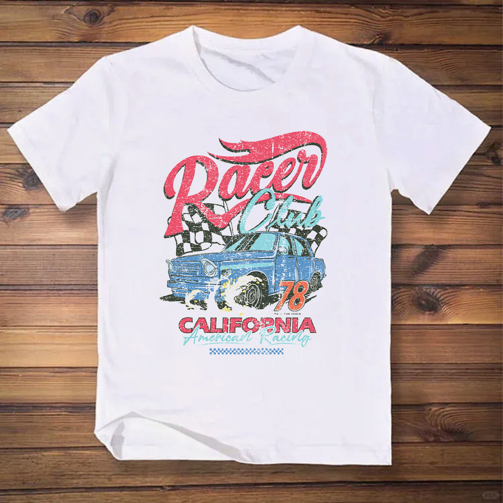 Retro Race Car Club T-Shirt Ⅰ