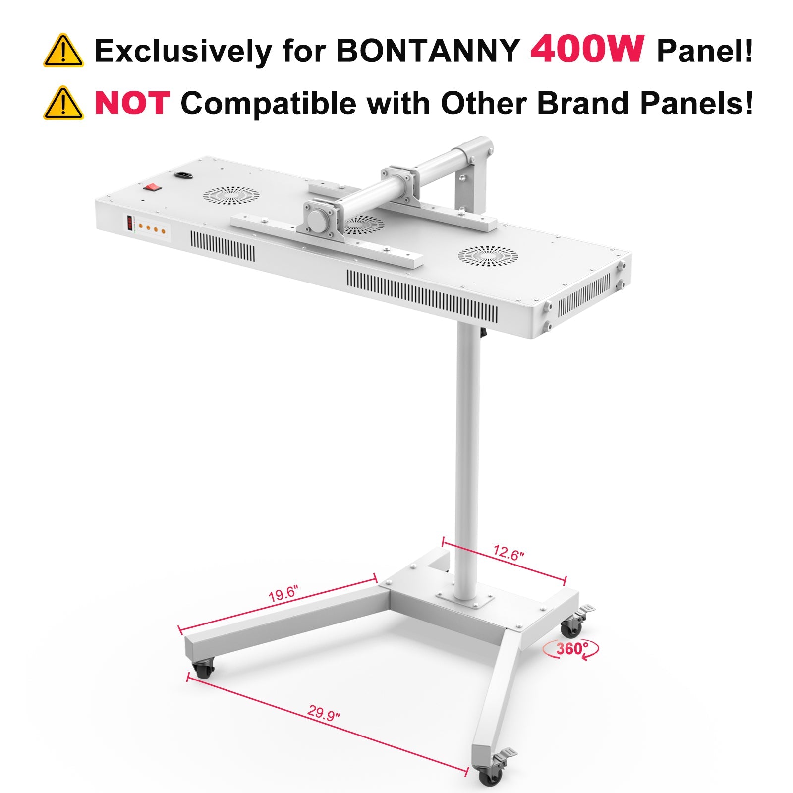 Moving Pro 400W Series Red Light Therapy Device with Stand
