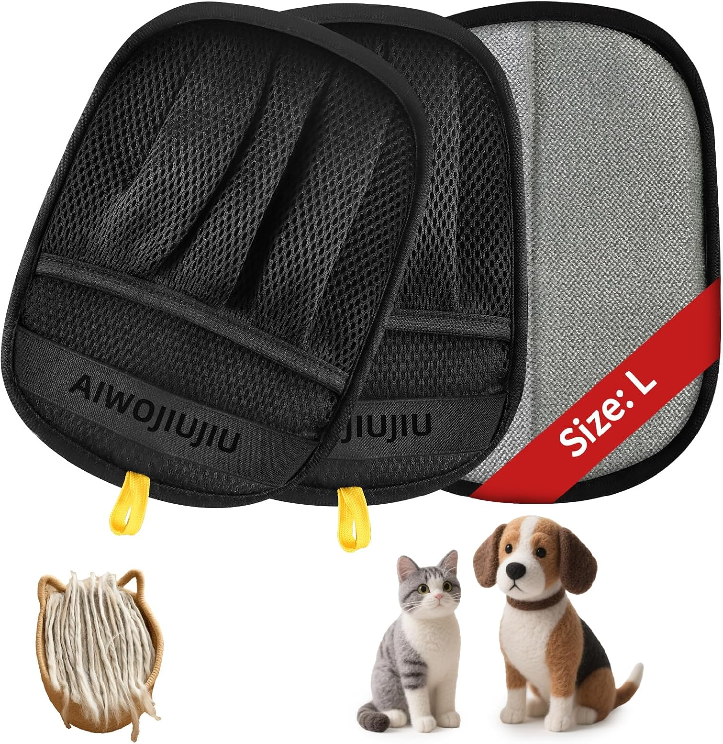 The Magic Brush，Pet Hair Removal Glove for Dogs & Cats - Buy 1 Get 1 Free