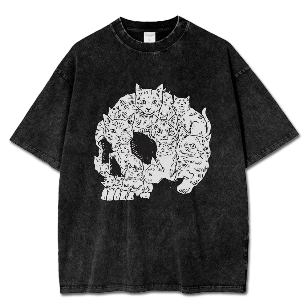 Skull Of Cats T-Shirt-uzzycraft