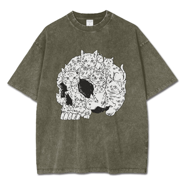 Skull Of Cats T-Shirt-uzzycraft