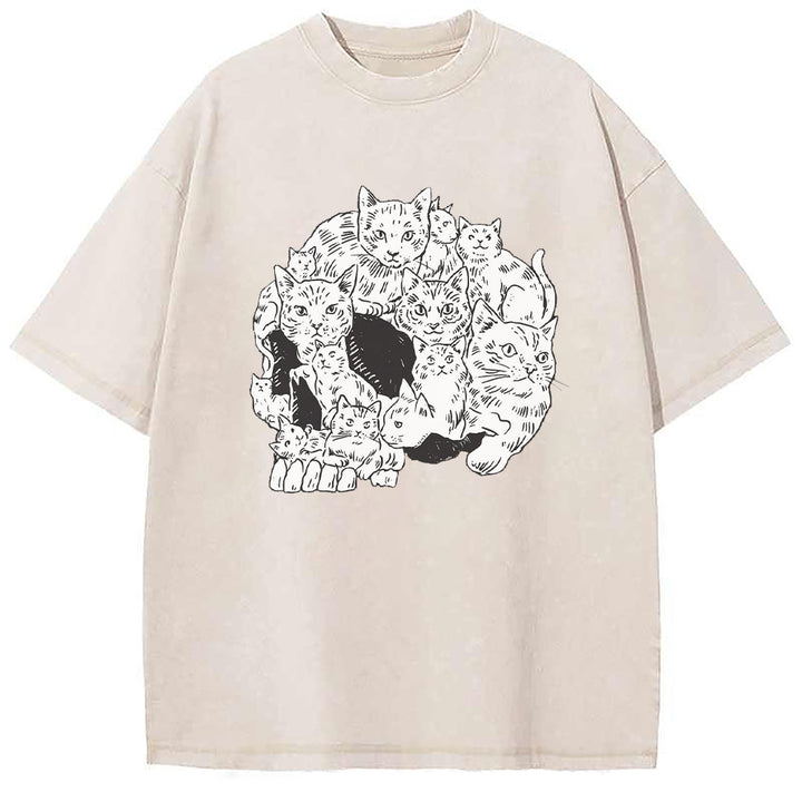 Skull Of Cats T-Shirt-uzzycraft