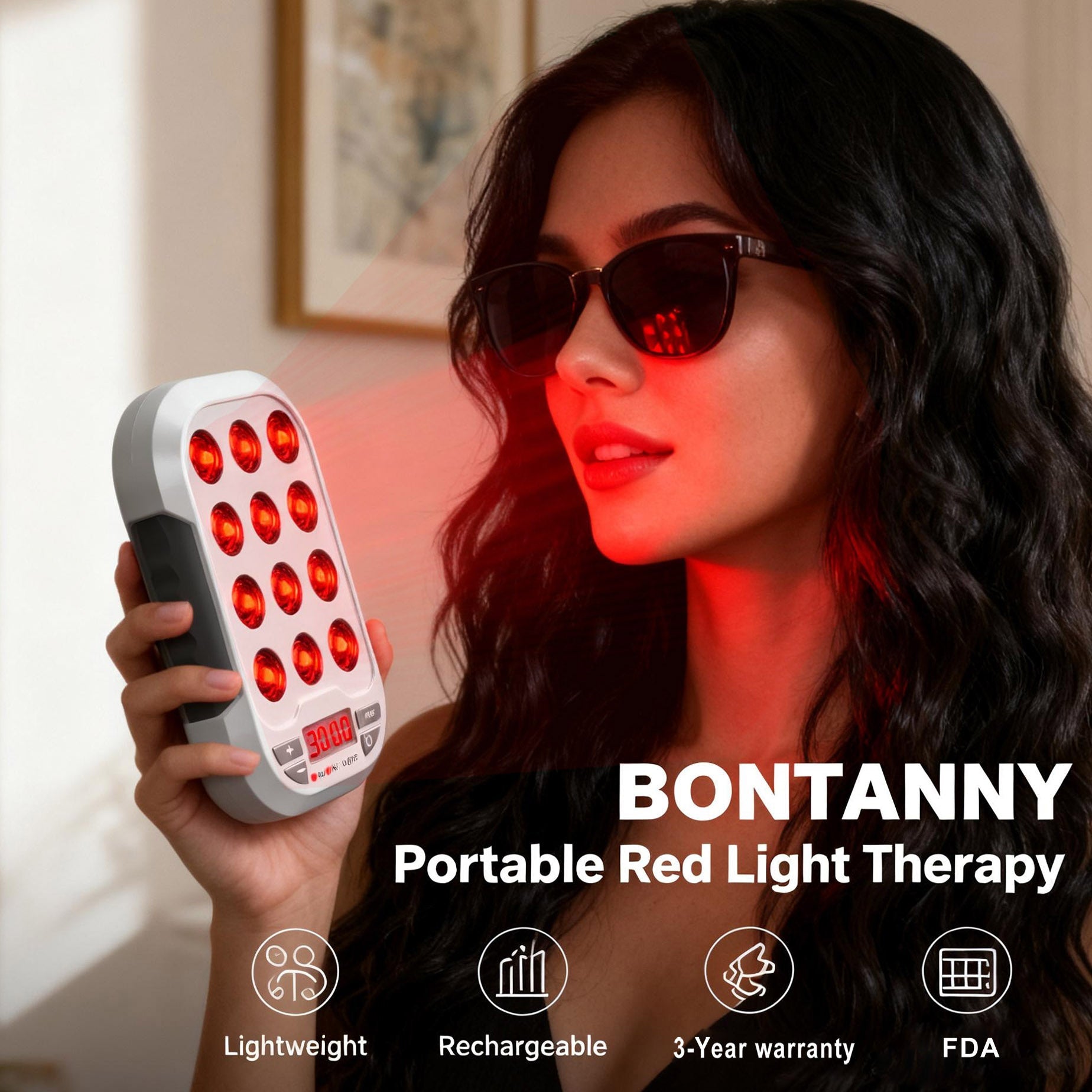 Portable Red Light Therapy- BO-60/3 Wavelengths（660/850/1060nm）