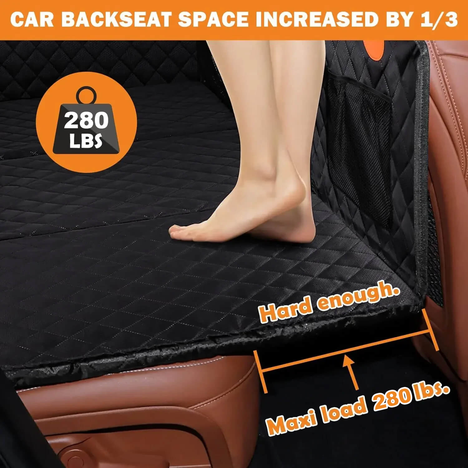 Hard Bottom Dog Car Seat Protector