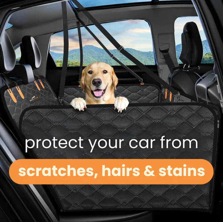 Hard Bottom Dog Car Seat Protector + (FREE Dog Bed)
