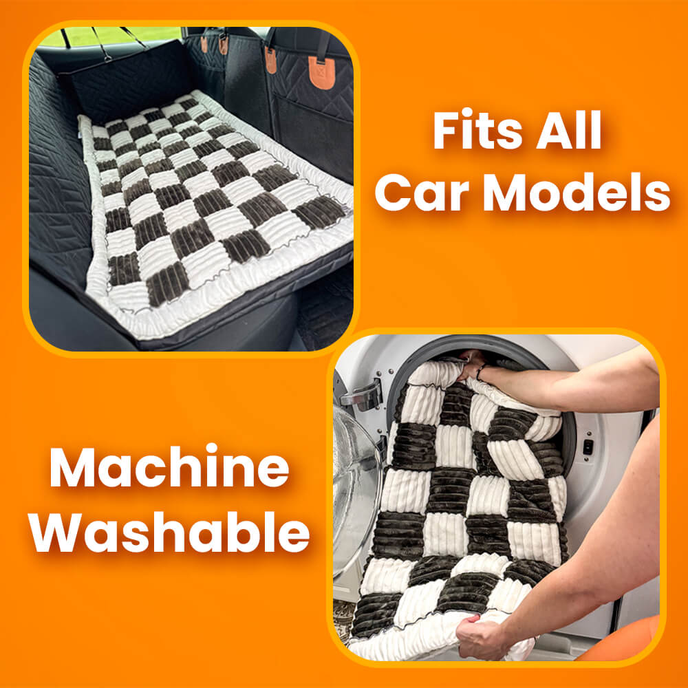 Hard Bottom Dog Car Seat Protector + (FREE Dog Bed)
