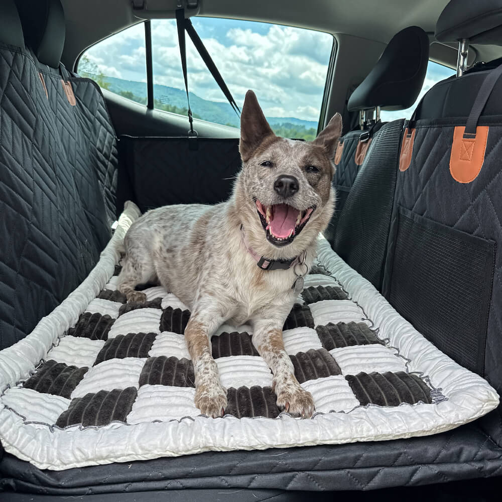 Hard Bottom Back Seat Extender + (FREE Dog Bed)