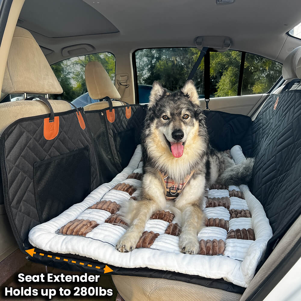 Hard Bottom Dog Car Seat Protector + (FREE Dog Bed)