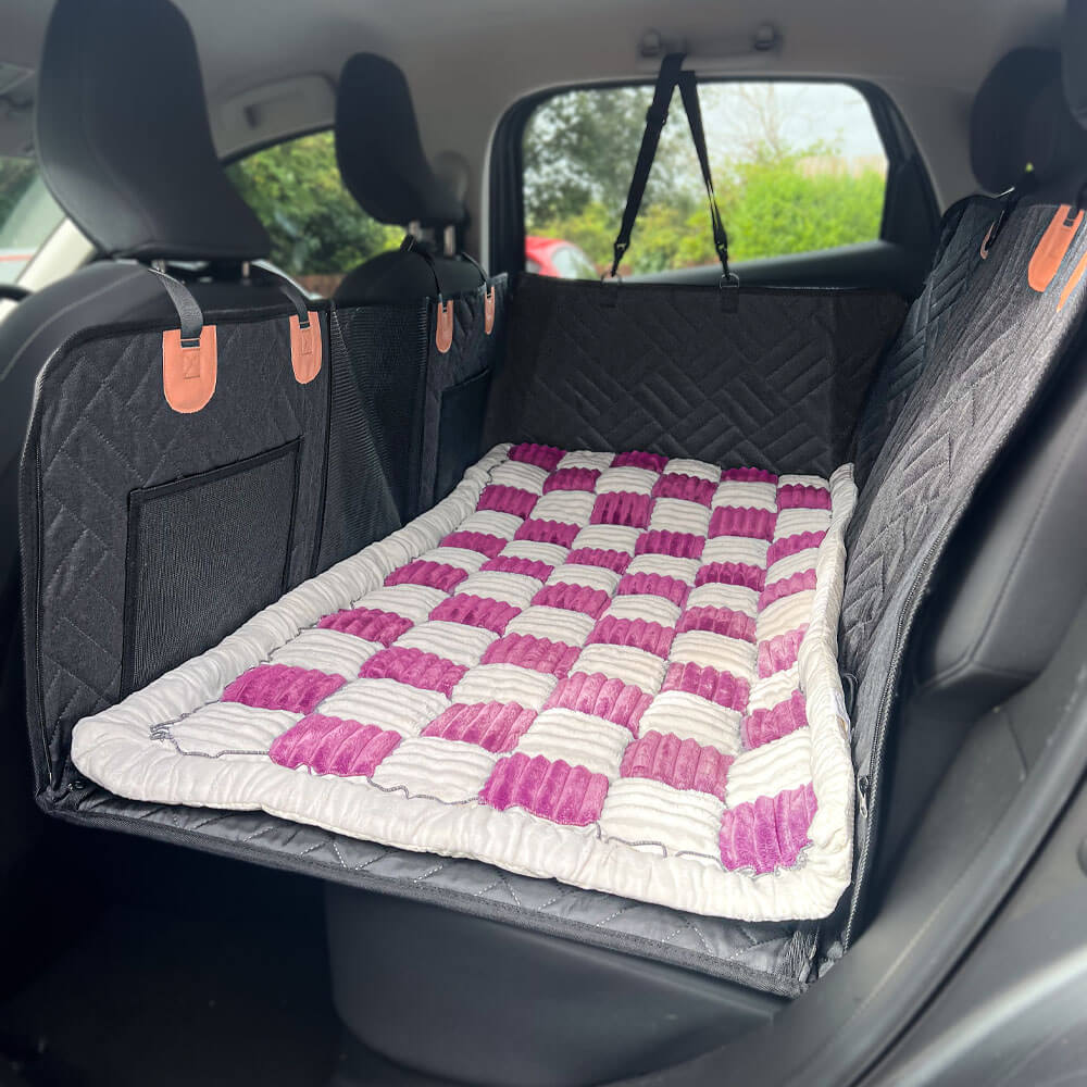 Hard Bottom Back Seat Extender + (FREE Dog Bed)