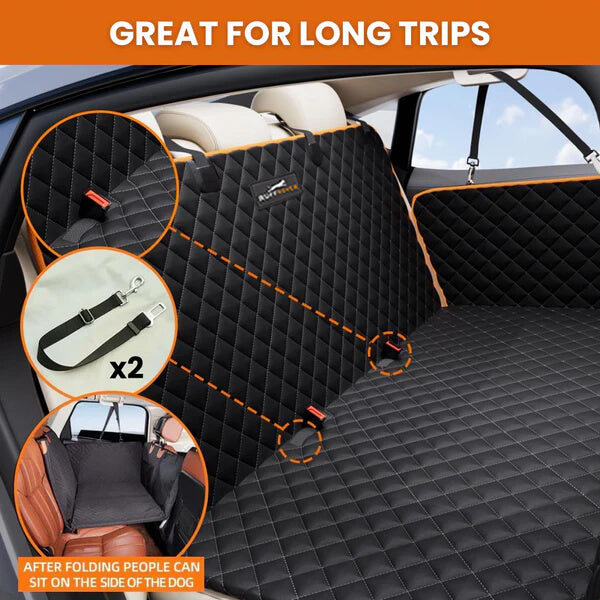 Hard Bottom Back Seat Extender + (FREE Dog Bed)