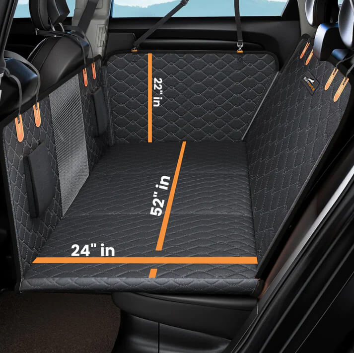 Hard Bottom Dog Car Seat Protector + (FREE Dog Bed)