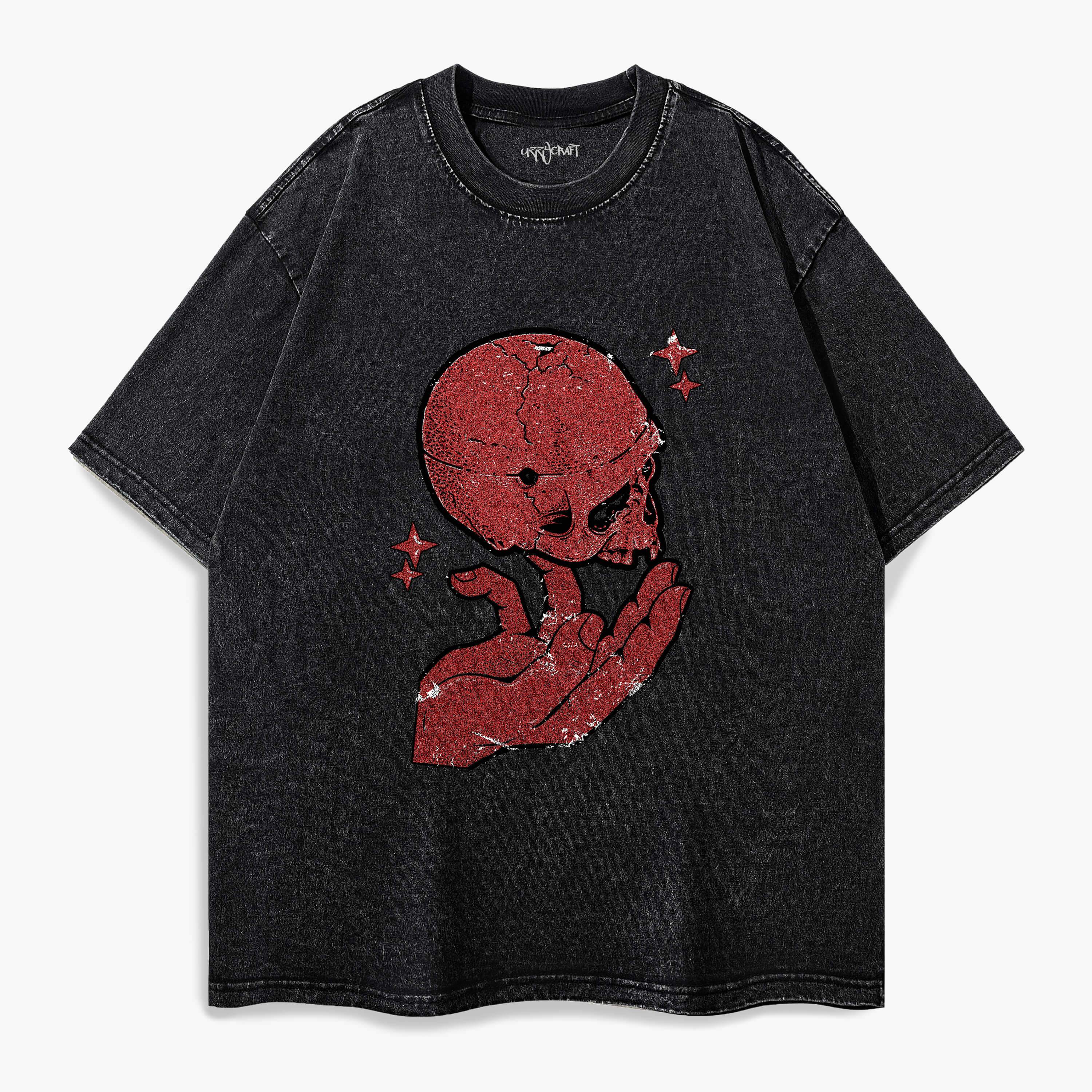 Bloody Hand Skeleton Washed T-Shirt