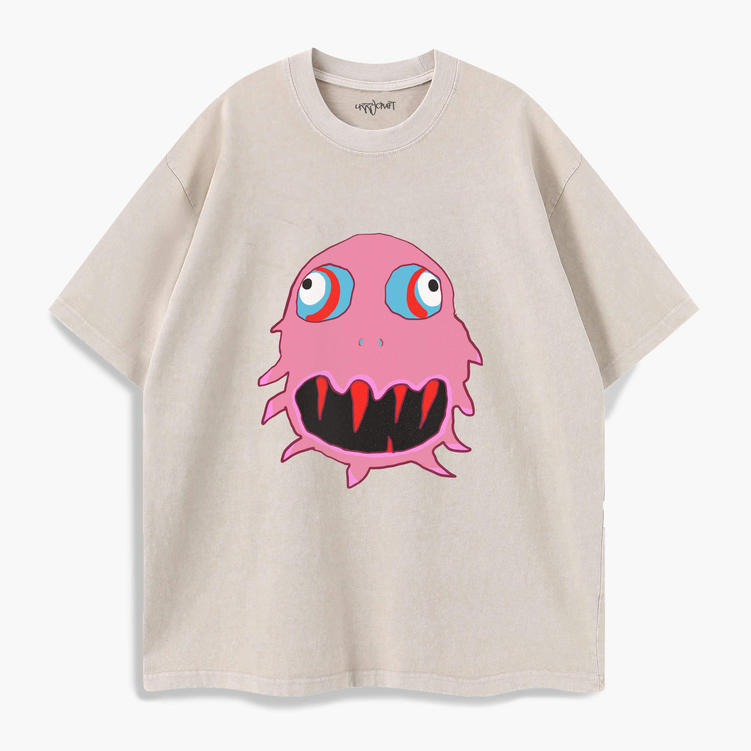 Pink Monster Washed T-Shirt