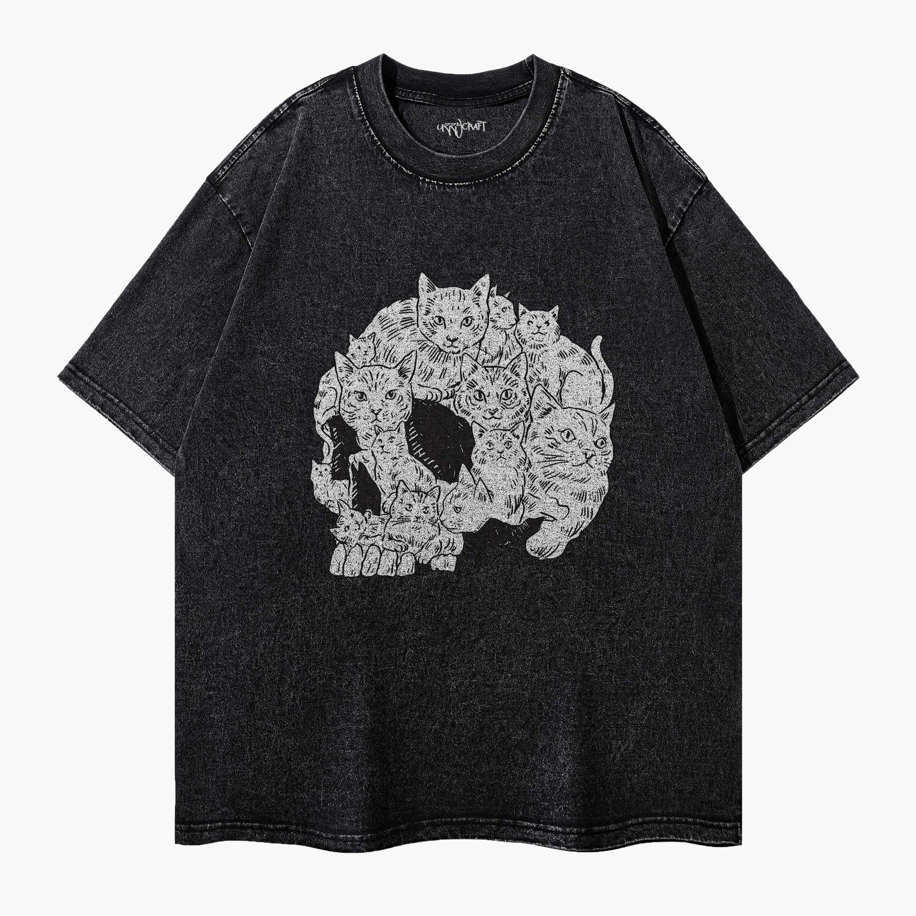 Skull Of Cats Washed T-Shirt