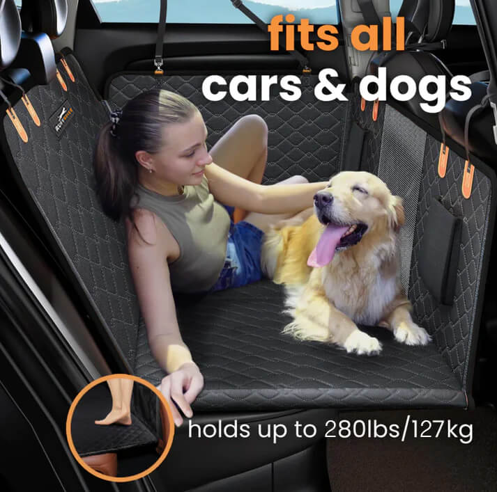 Hard Bottom Dog Car Seat Protector + (FREE Dog Bed)