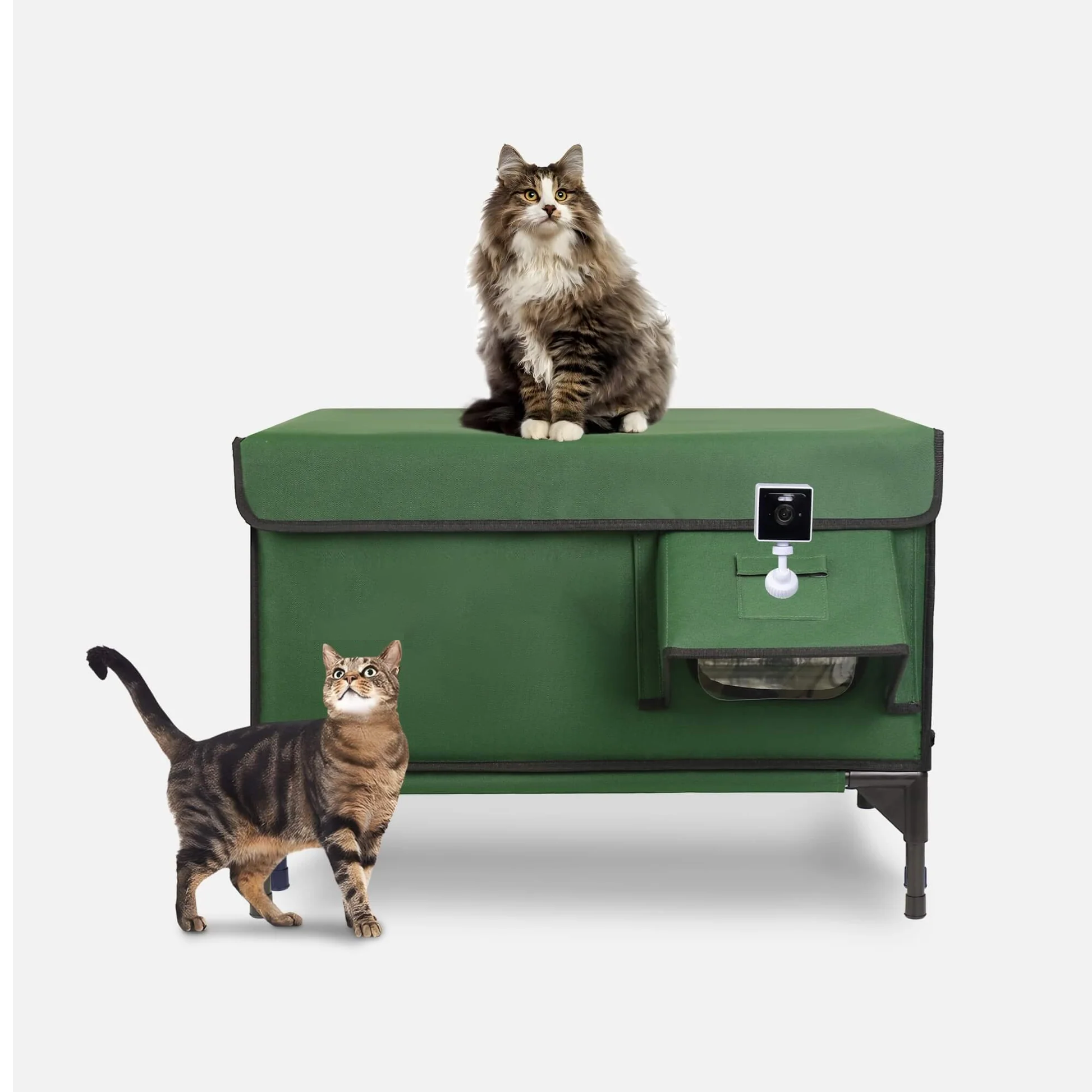 Classic Box Heated Outdoor Cat House | Large